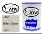 Preview: Jeep, Billet Silver, JSC: 500ml Lackdose, von ATW Autoteile West.